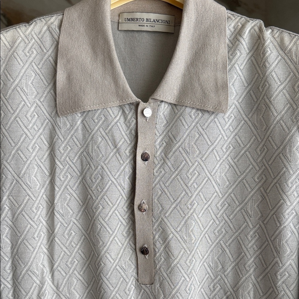 Lauren Ralph Lauren Beige Patterned Polo Shirt